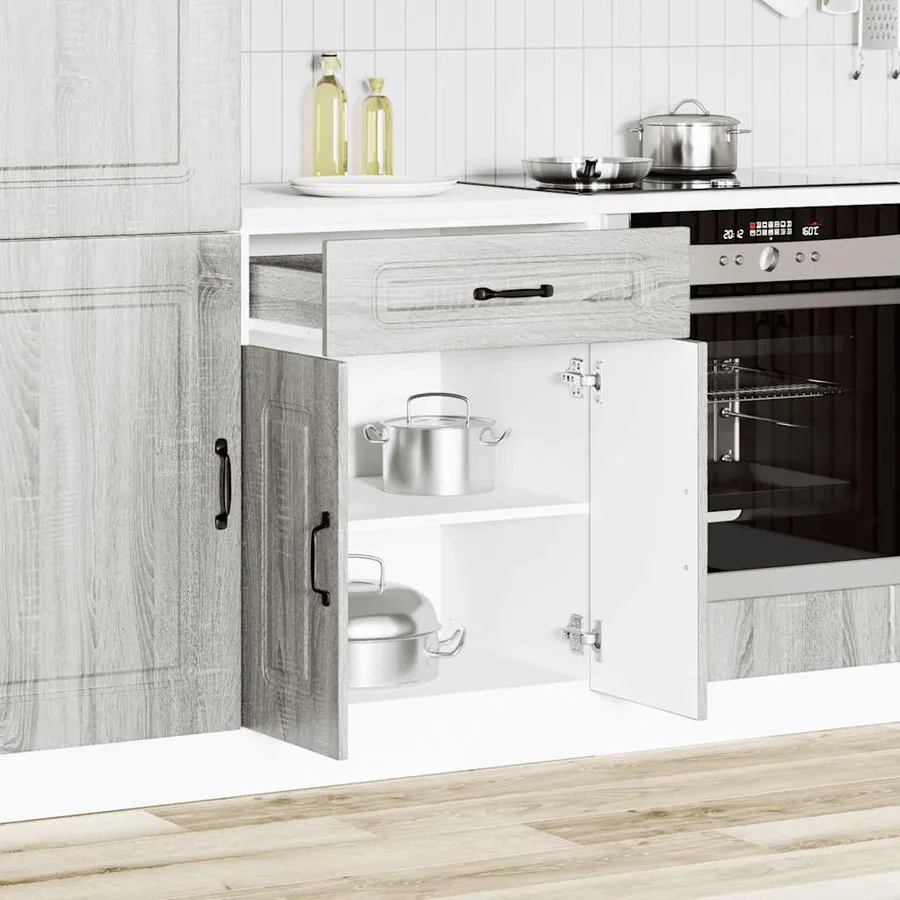Armoire de cuisine Kalmar sonoma gris bois d'ingénierie - 3