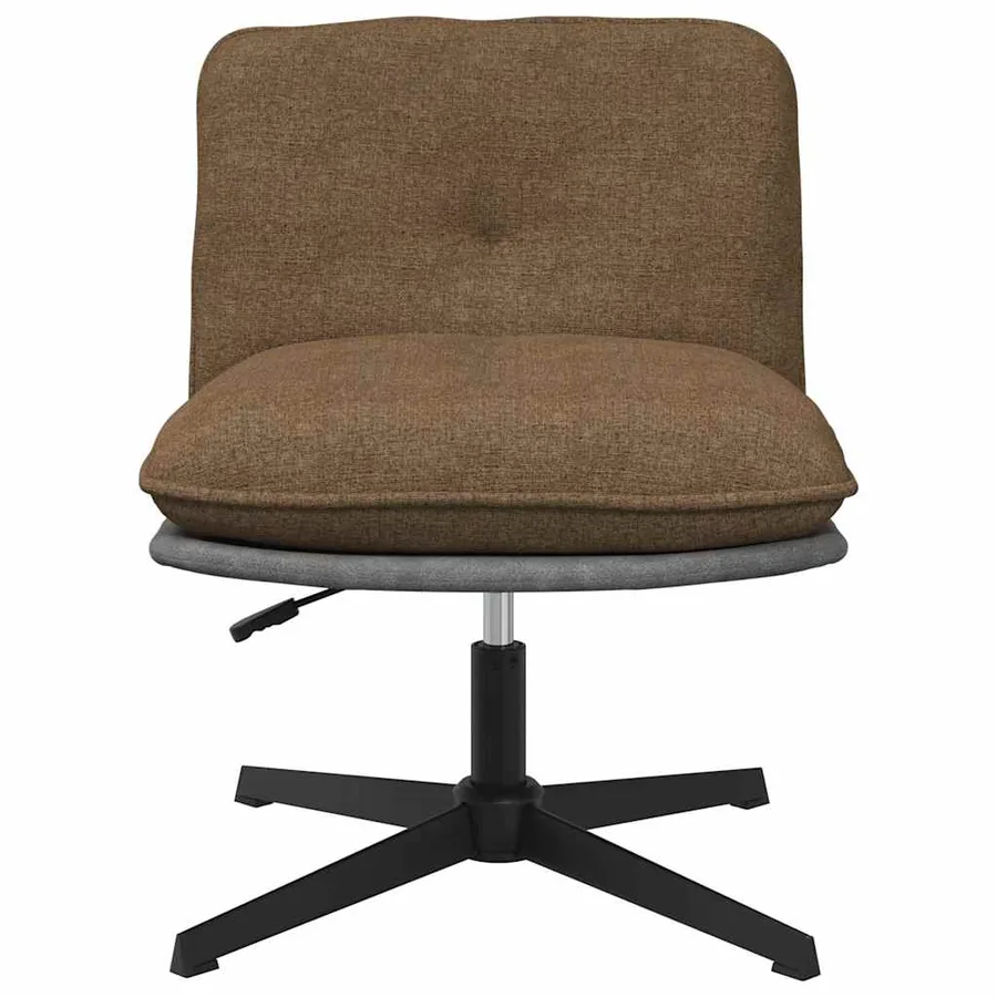 Chaise pivotante de bureau Taupe Tissu - 4