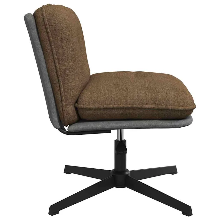 Chaise pivotante de bureau Taupe Tissu - 5