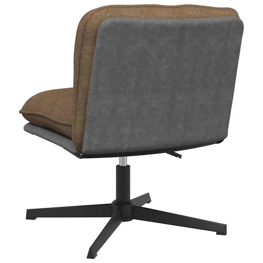 Chaise pivotante de bureau Taupe Tissu - 6