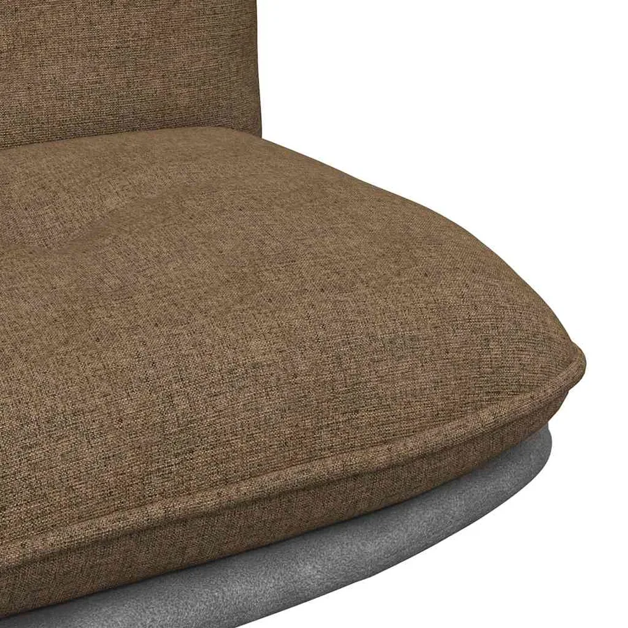 Chaise pivotante de bureau Taupe Tissu - 8