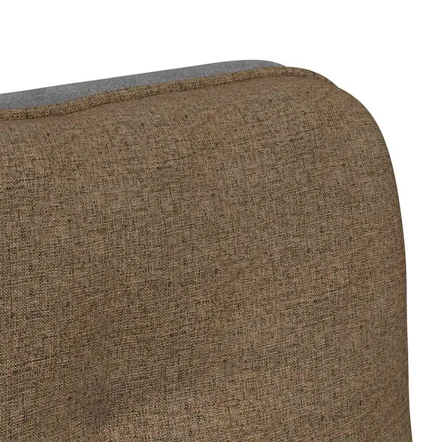 Chaise pivotante de bureau Taupe Tissu - 9