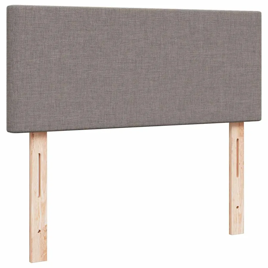 Cadre de lit ottoman avec matelas taupe 120x200 cm tissu - 10