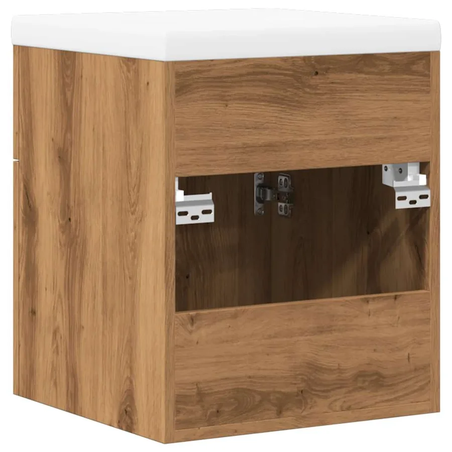 Ensemble de meubles salle de bain 2 pcs bois d'ingénierie - 8