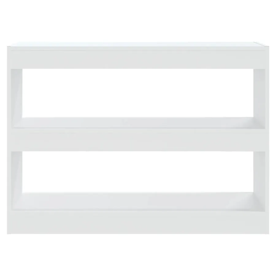 Bibliothèque/Séparateur de pièce Blanc 100x30x72 cm - 3