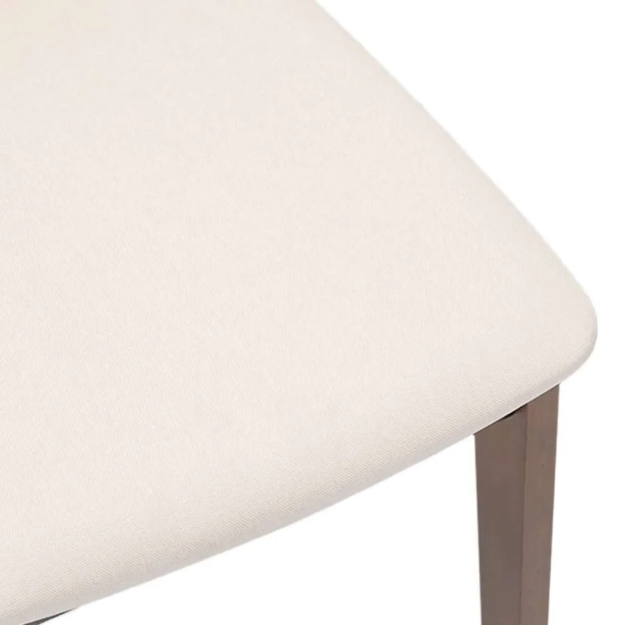Chaises à manger coussins 2 pcs marron bois massif caoutchouc - 8
