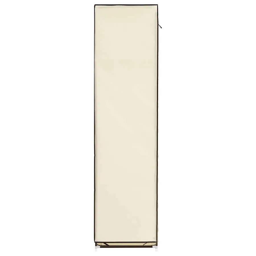 Armoire avec compartiments et barres Crème 150x45x175 cm Tissu - 6
