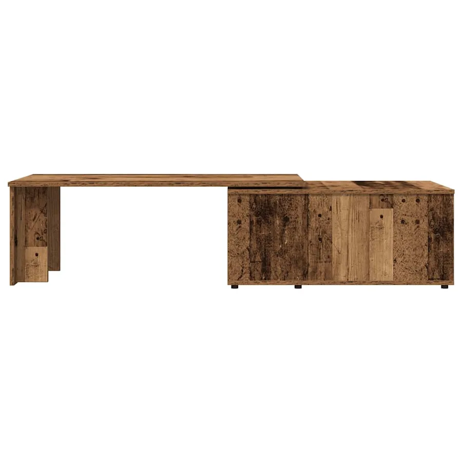 Table basse vieux bois 150x50x35 cm bois d'ingénierie - 4