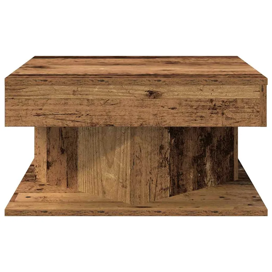 Table basse vieux bois 55x55x30 cm bois d'ingénierie - 4