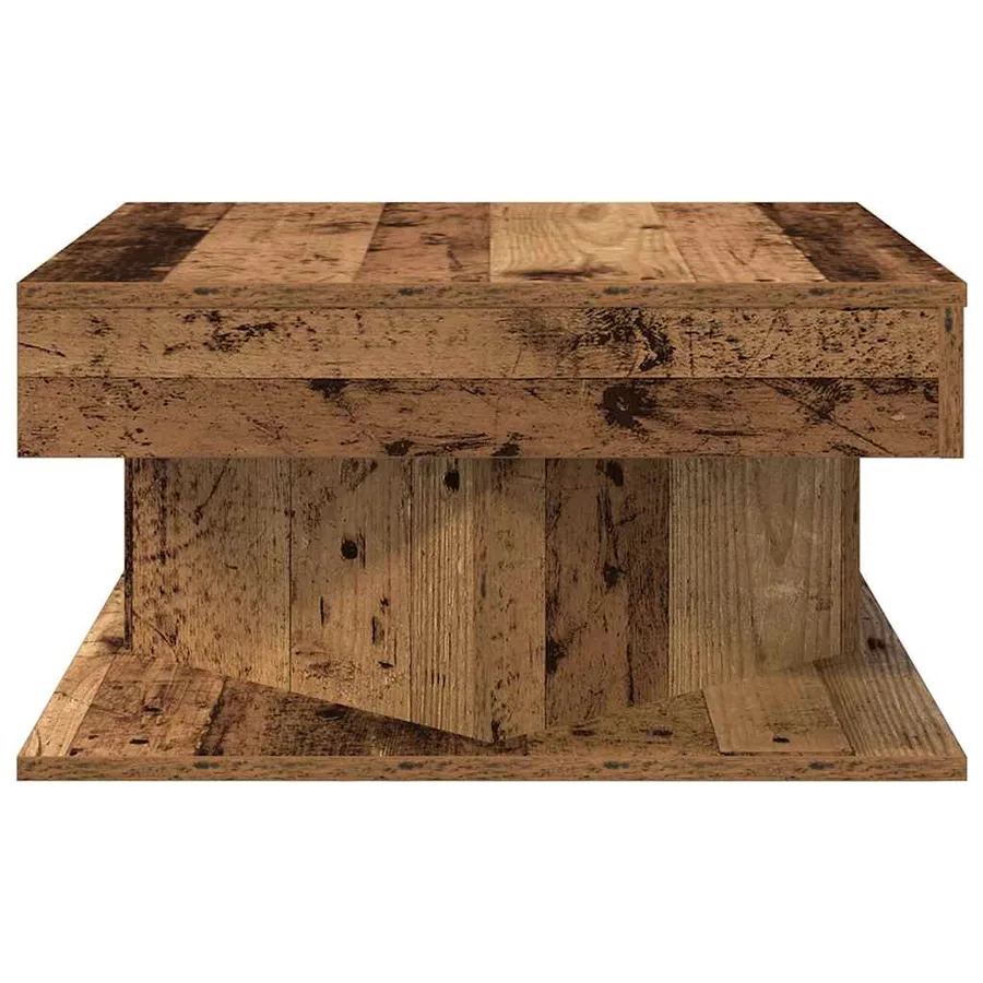 Table basse vieux bois 55x55x30 cm bois d'ingénierie - 5