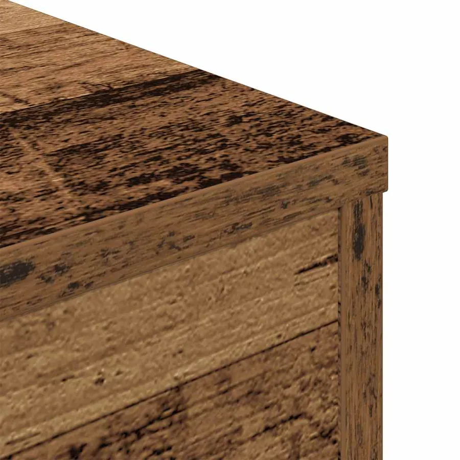 Table basse vieux bois 55x55x30 cm bois d'ingénierie - 7