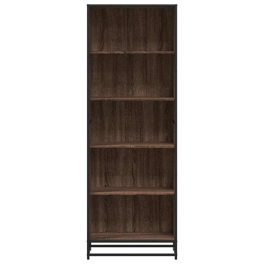 Bibliothèque chêne marron 60x35x170,5 cm bois d'ingénierie - 4