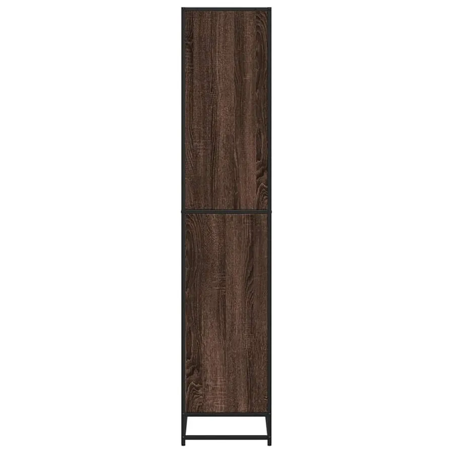 Bibliothèque chêne marron 60x35x170,5 cm bois d'ingénierie - 5