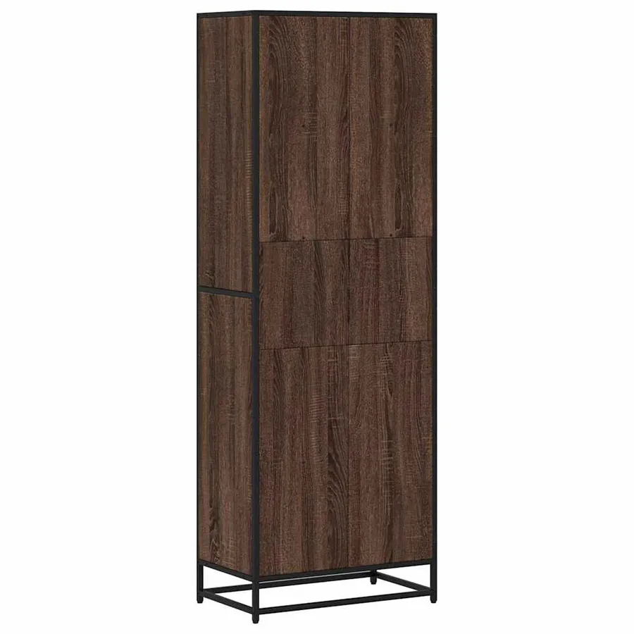 Bibliothèque chêne marron 60x35x170,5 cm bois d'ingénierie - 6
