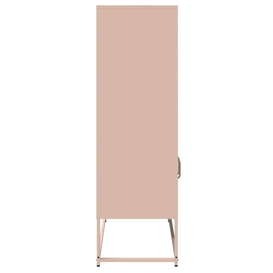 Buffet haut rose 68x39x123 cm acier - 7