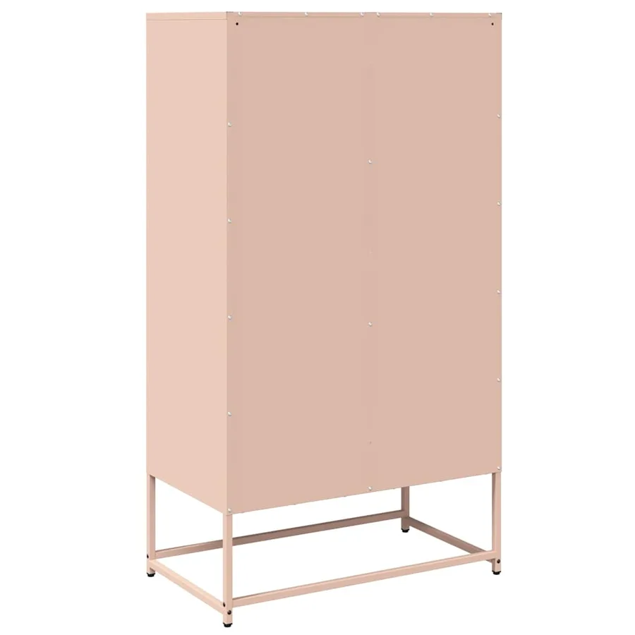 Buffet haut rose 68x39x123 cm acier - 8