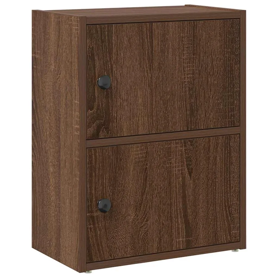 Bibliothèque chêne marron 40x24x52 cm bois d'ingénierie - 2