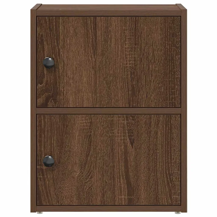 Bibliothèque chêne marron 40x24x52 cm bois d'ingénierie - 4