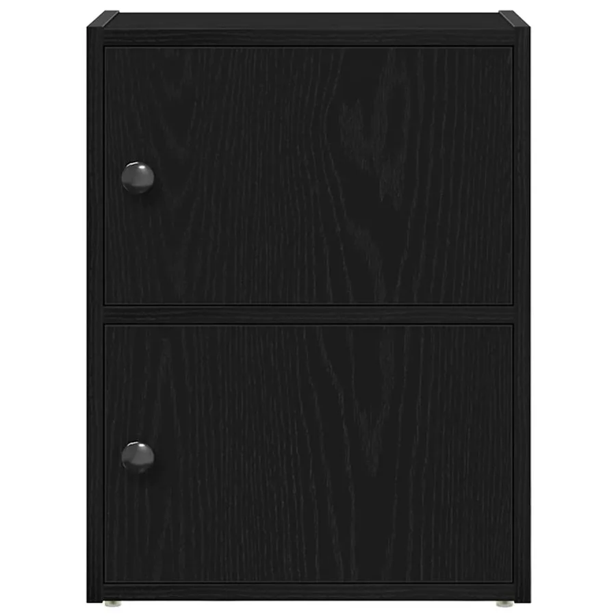 Bibliothèque chêne noir 40x24x52 cm bois d'ingénierie - 4