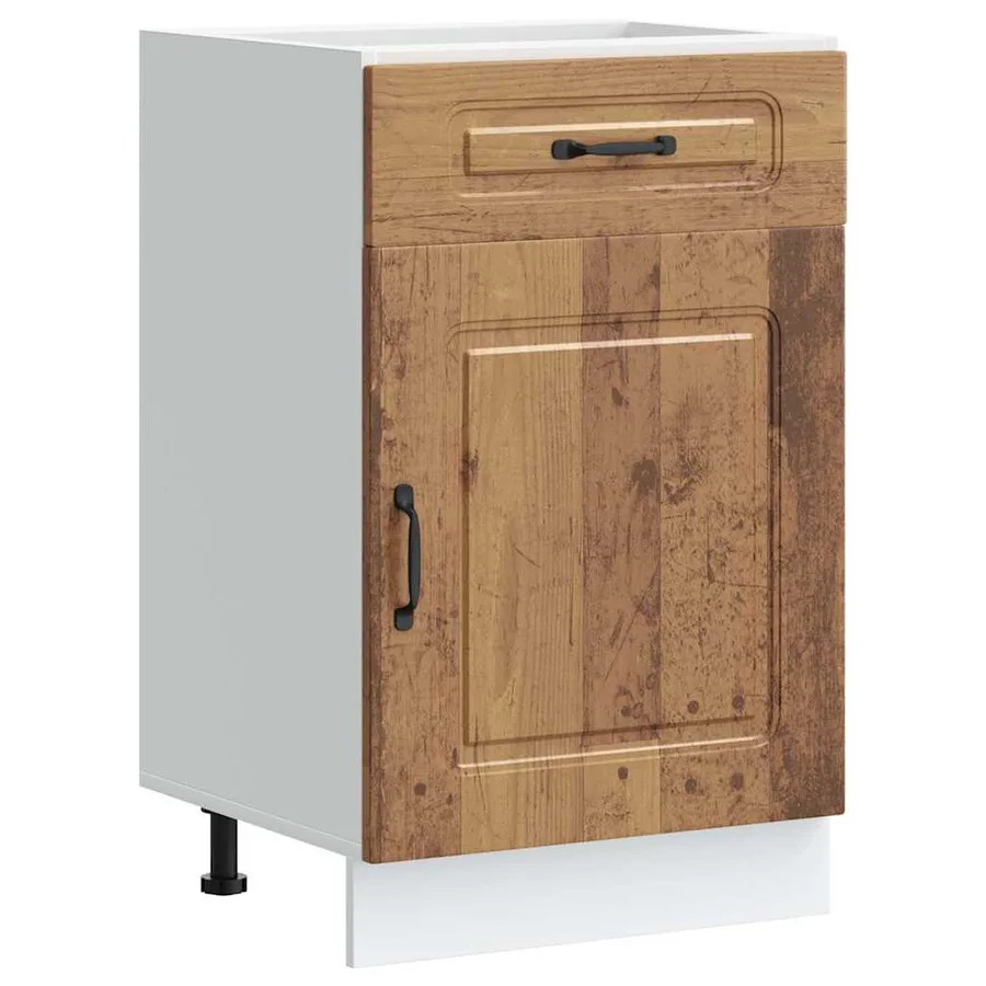 Armoire de cuisine Kalmar vieux bois bois d'ingénierie - 2