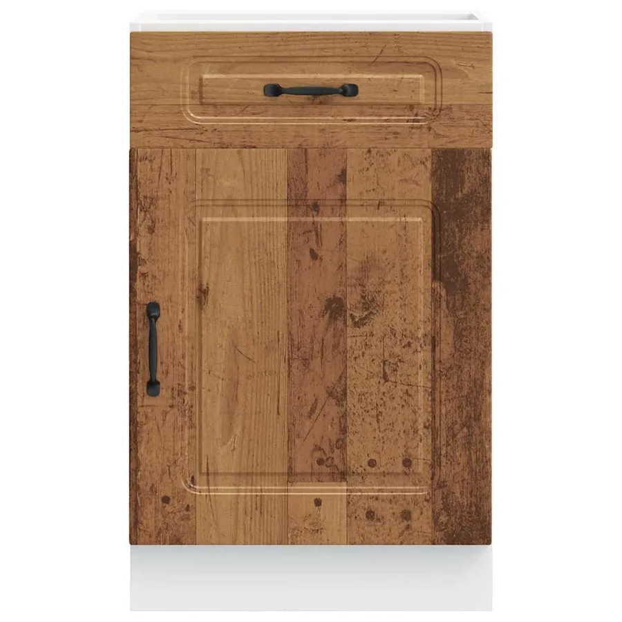 Armoire de cuisine Kalmar vieux bois bois d'ingénierie - 4