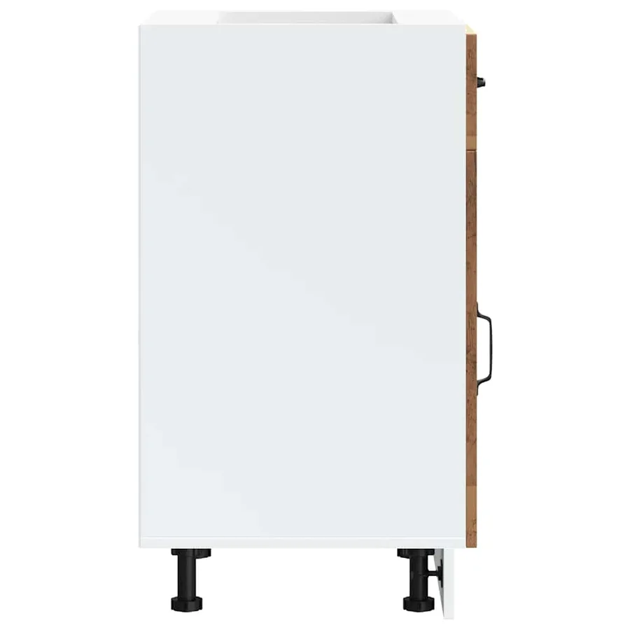Armoire de cuisine Kalmar vieux bois bois d'ingénierie - 6