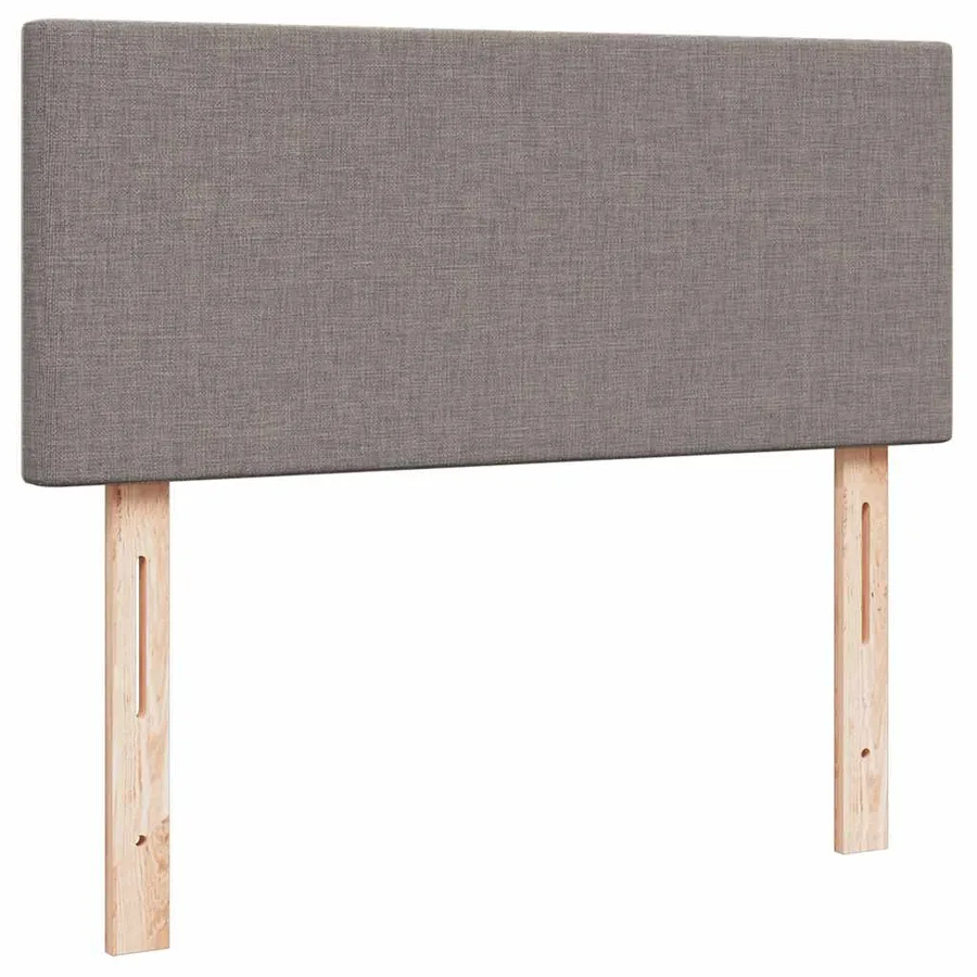 Cadre de lit ottoman avec matelas taupe 120x190 cm tissu - 9