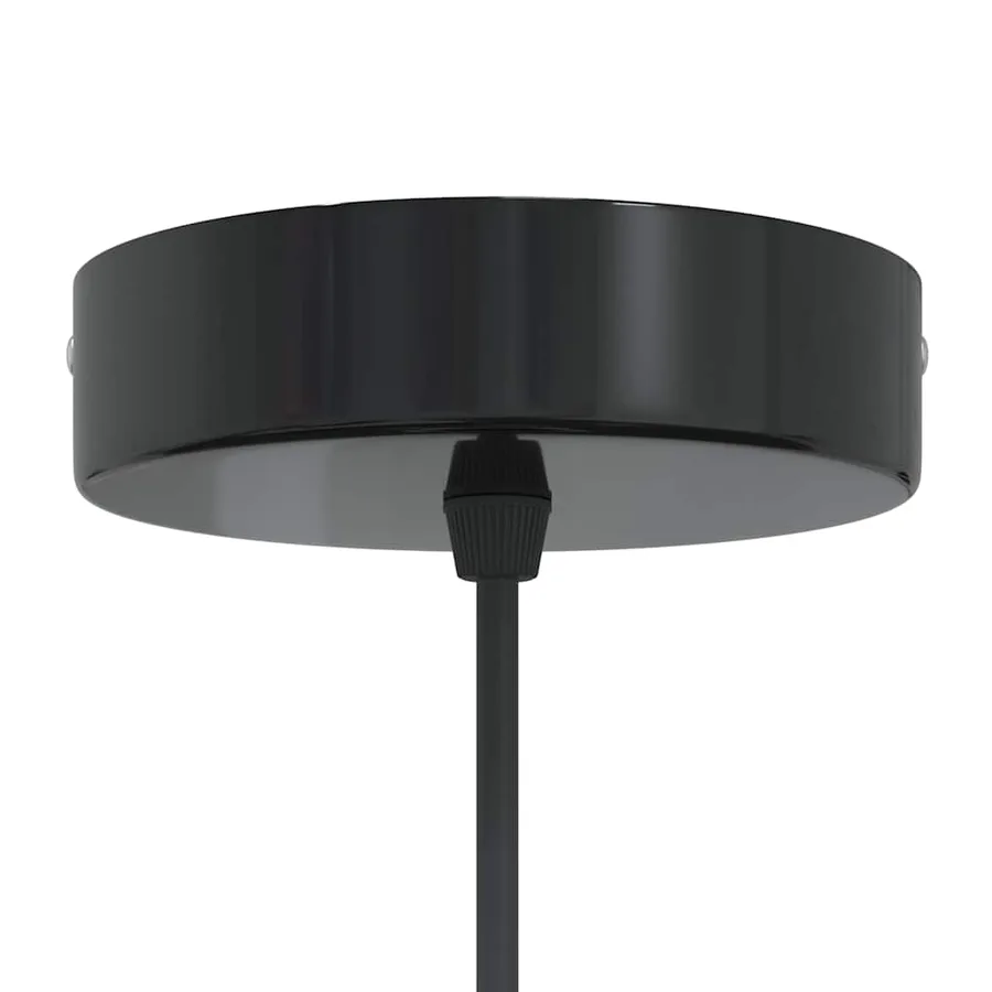 Lampe suspendue réglable hauteur E27 vert brillant Ø 22cm métal - 6