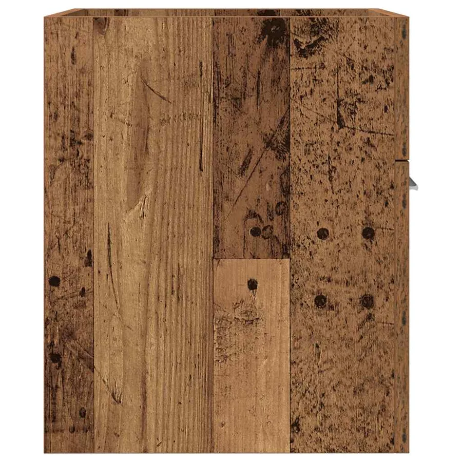 Meuble lavabo de salle de bain vieux bois bois d'ingénierie - 5