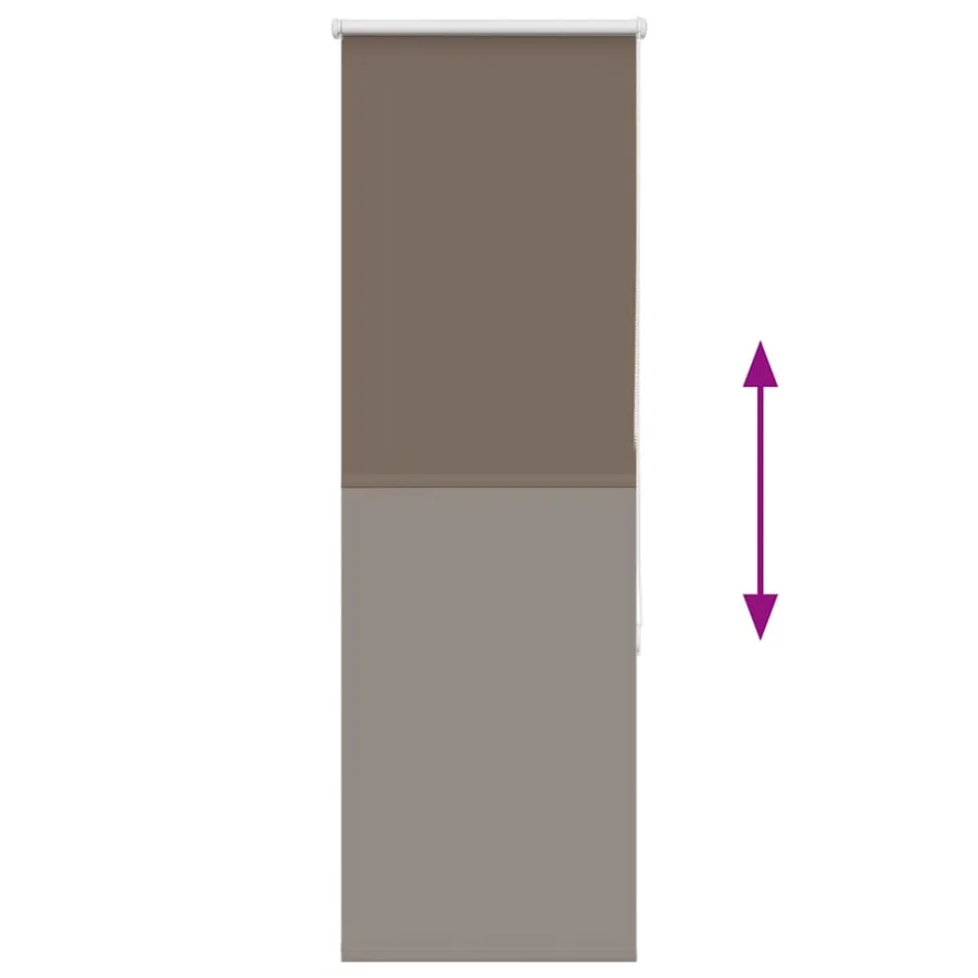Store enrouleur occultant café 40x175cm largeur du tissu 35,7cm - 5