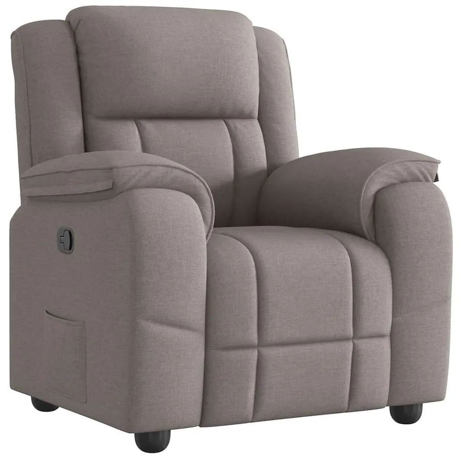 Fauteuil inclinable Taupe Tissu - 2