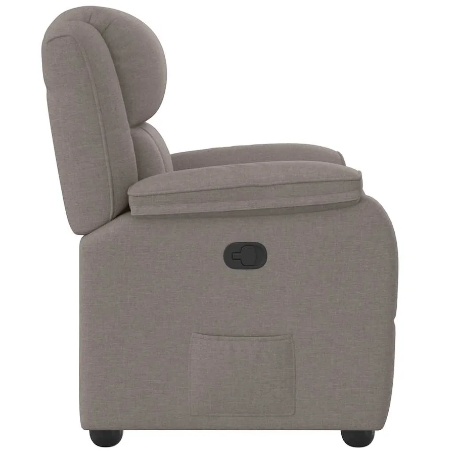 Fauteuil inclinable Taupe Tissu - 4