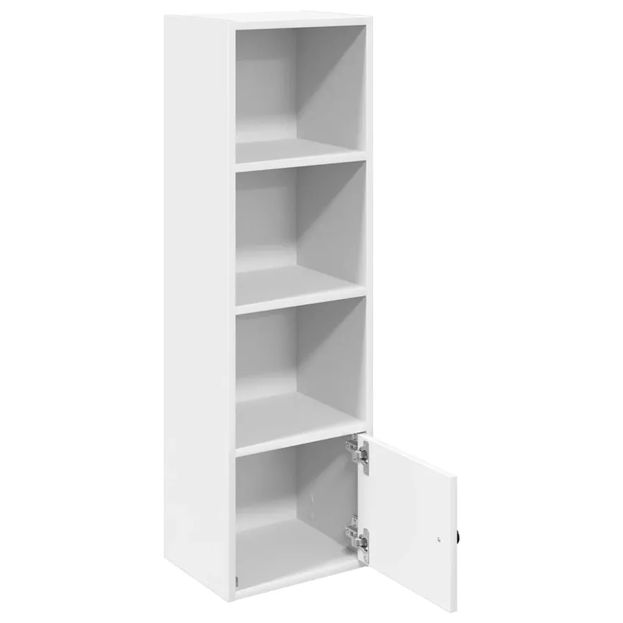 Bibliothèque blanc 31x24x102 cm bois d'ingénierie - 4