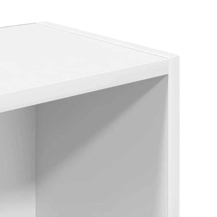 Bibliothèque blanc 31x24x102 cm bois d'ingénierie - 9