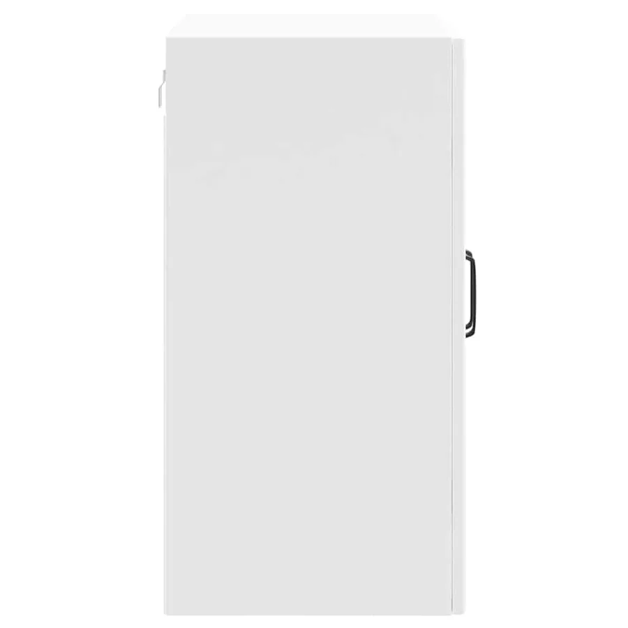 Armoire murale de cuisine avec porte vitrée "Lucca" Bois d'ingénierie blanc brillant - 8