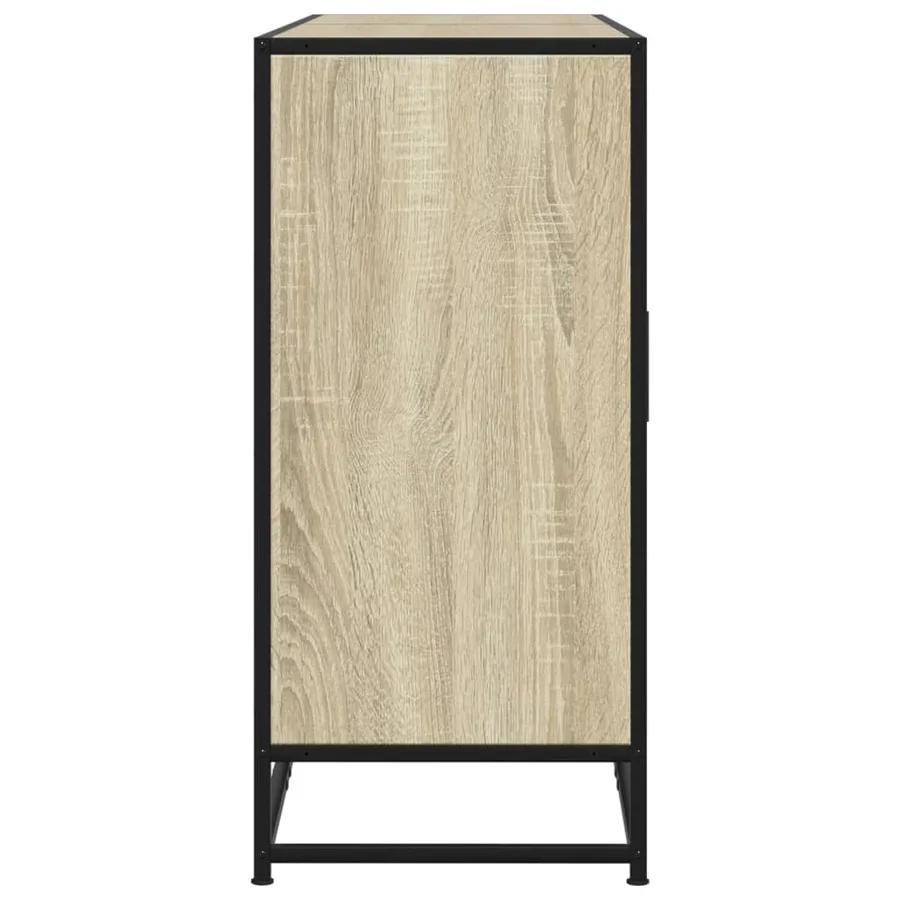 Buffet chêne sonoma 134x35x76 cm bois d'ingénierie - 5