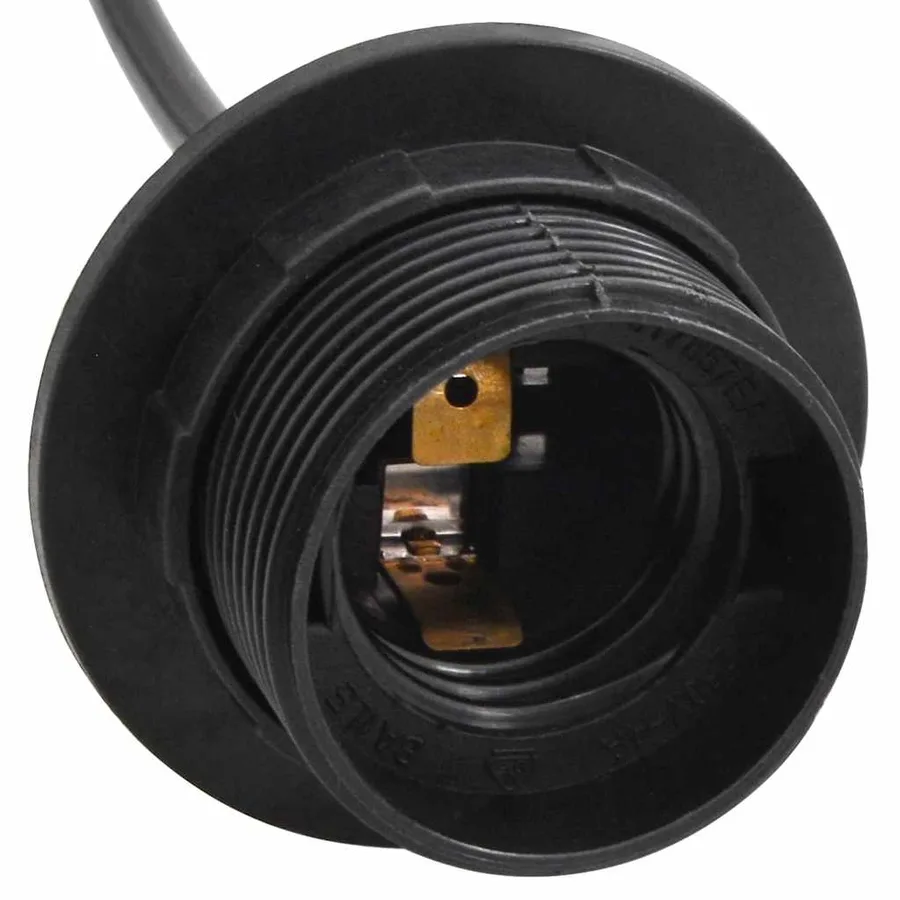 Lampe suspendue avec 3 porte-lampes E27 noir métal - 11