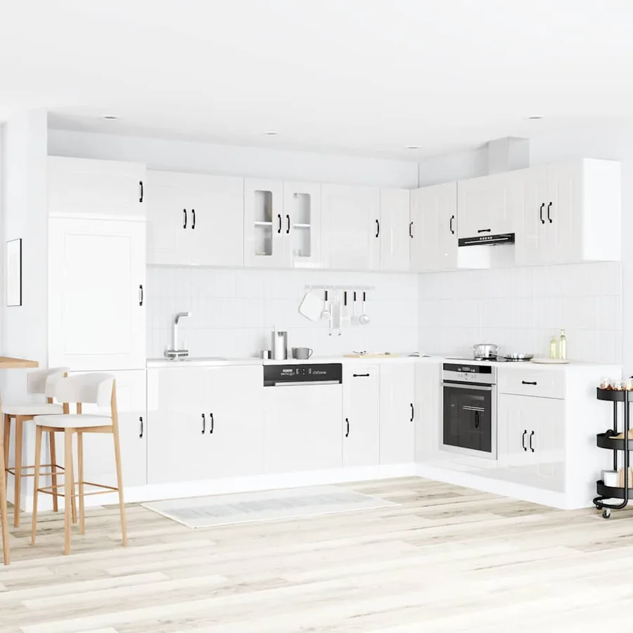 Armoire de cuisine Kalmar Blanc Brillant 80 x 46 x 81,5 cm