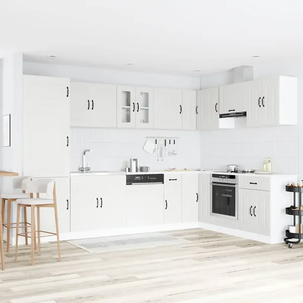 Armoire de cuisine avec stockage Kalmar Blanc 80 x 46 x 81,5 cm