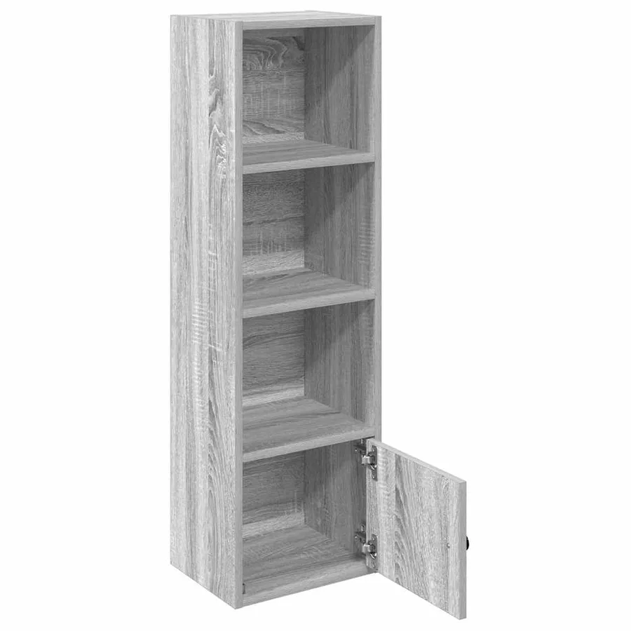 Bibliothèque sonoma gris 31x24x102 cm bois d'ingénierie - 4