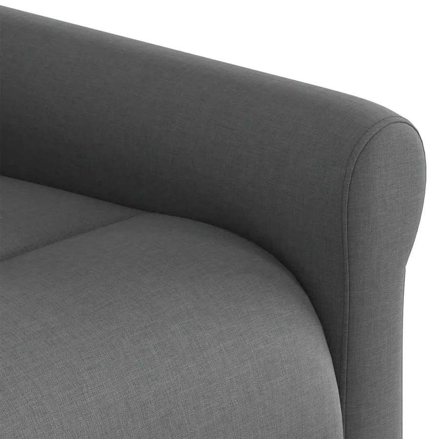 Fauteuil inclinable de massage électrique gris foncé tissu - 13