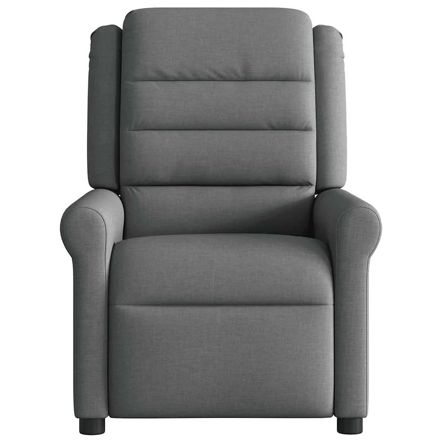 Fauteuil inclinable de massage électrique gris foncé tissu - 5