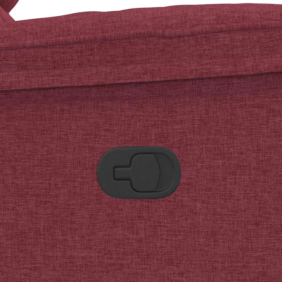 Fauteuil de massage inclinable Rouge bordeaux Tissu - 10
