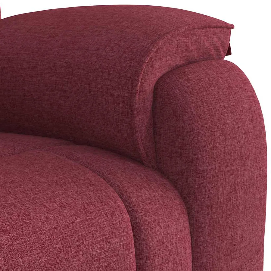 Fauteuil de massage inclinable Rouge bordeaux Tissu - 9