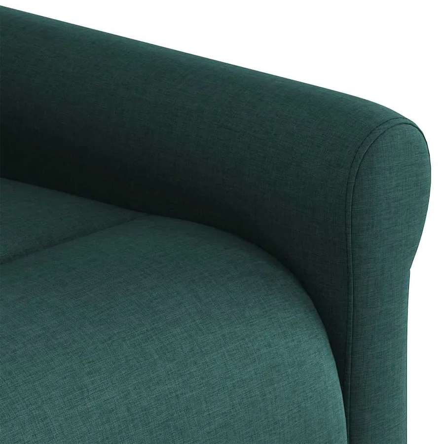 Fauteuil inclinable de massage Vert foncé Tissu - 13