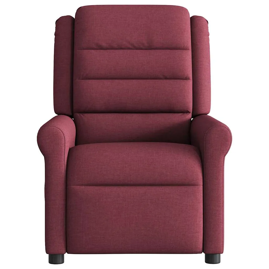 Fauteuil de massage inclinable Rouge bordeaux Tissu - 3