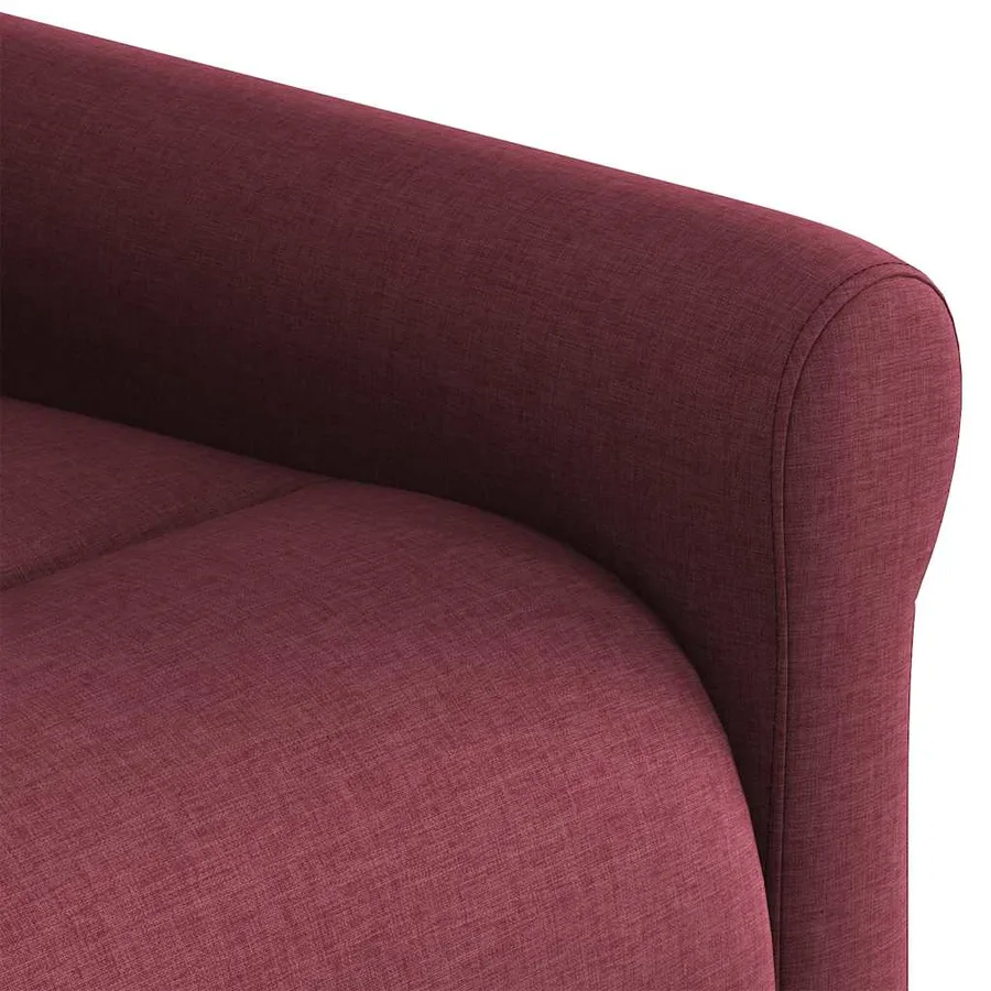 Fauteuil de massage inclinable électrique Rouge bordeaux Tissu - 13