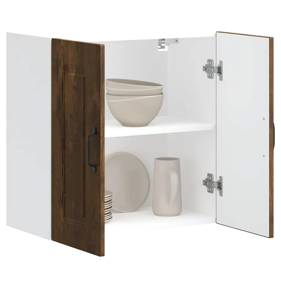 Armoire murale de cuisine Kalmar chêne fumé bois d'ingénierie - 4