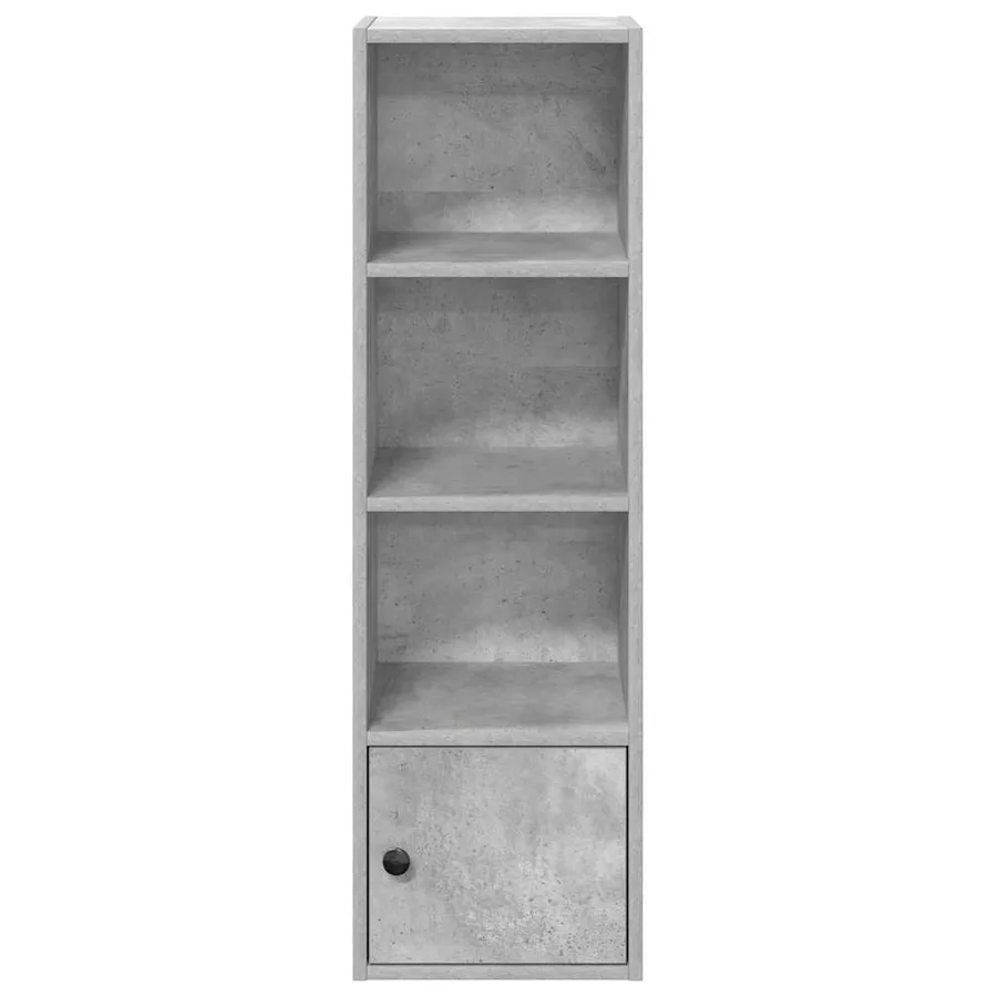 Bibliothèque gris béton 31x24x102 cm bois d'ingénierie - 5