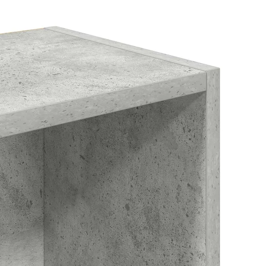 Bibliothèque gris béton 31x24x102 cm bois d'ingénierie - 9